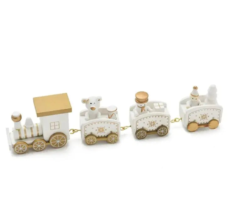 Wooden Christmas Train Ornament – Holiday Tree Decoration for Mantel & Home